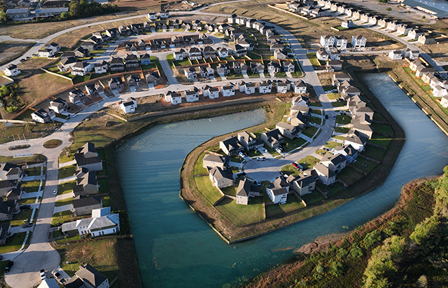 项目鸟瞰实景拍摄